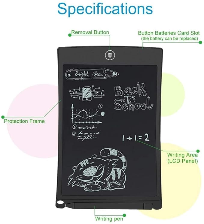 Re-Writable LCD Writing Pad for Drawing, Playing, Handwriting Gifts for Kids & Adults