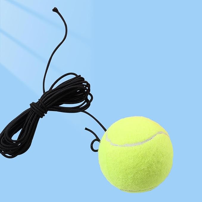 Solo Tennis And Cricket Trainer Rebound Ball with String for Self Practice